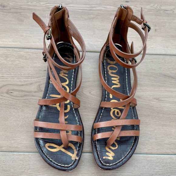 Sam Edelman Tan Gladiator Sandals Size 10 - Picture 2 of 6